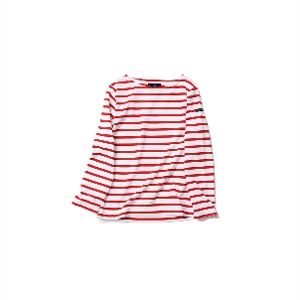 Le minor ルミノア/長袖ボーダーTシャツ(Blanc /Rouge)