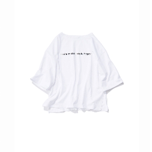 Flowフロー / シンプルロゴTシャツ（WHITE)