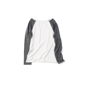 soft �\�t�g /���O�����X���[�uT�V���c�iwhite x gray)